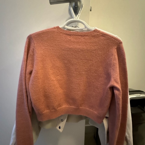 OAK+FORT - Pink Buttonup Sweater - Picture 2 of 4